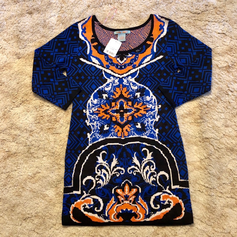 NWT Patterned Sweater Dress